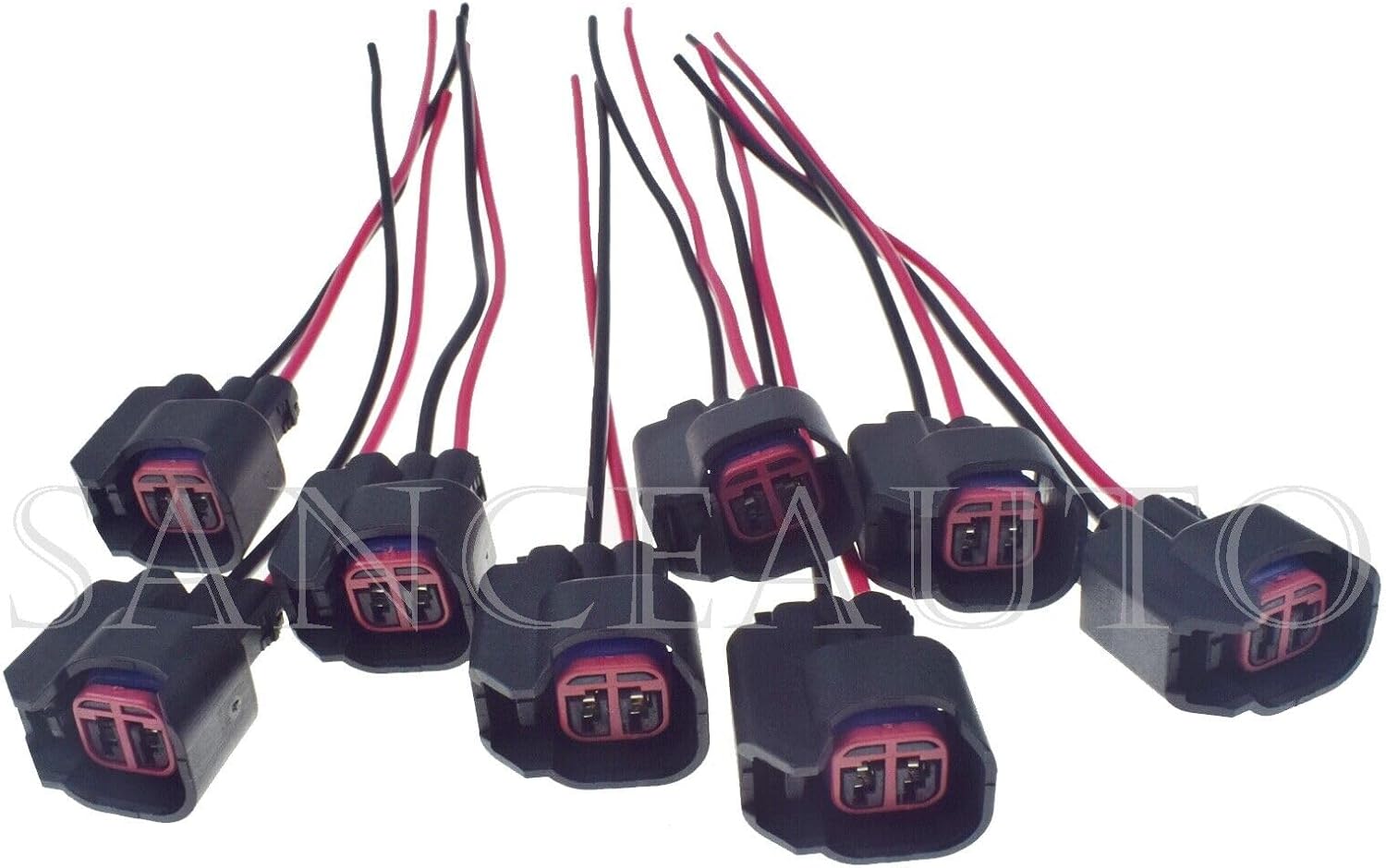 ya 2 8.24 baidi 8-piece fuel injector wiring harness connector tail braid S824 S-824 1P1344 WPT-1051 PT2160