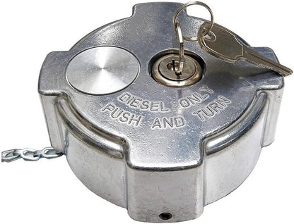 ya 5 8.10 Aluminum Locking Diesel Fuel Cap Replaces # 03-37017-002 600149 for Freightliner