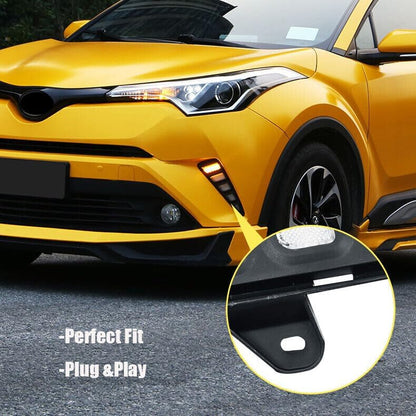 ya 2 8.15 Suitable for Toyota C-HR CHR 2016-2019 DRL LED daytime running lights, turn signal fog lights