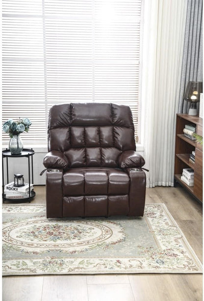 ya 28 10.13 baidi Brown PU Recliner Lift - Relax Sofa,for Elderly