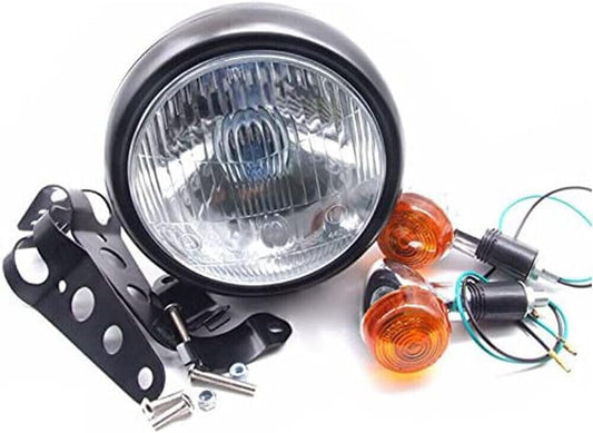 ya 4 8.10 Motorcycle Retro Headlight Turn Signal Bracket Installation Suitable for Cafe Racer Bobber