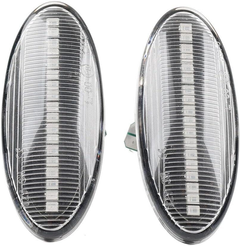 ya 13 9.15 baidi Dynamic Clear LED Side Marker Turn Signal Light for Nissan Qashqai Juke X-t