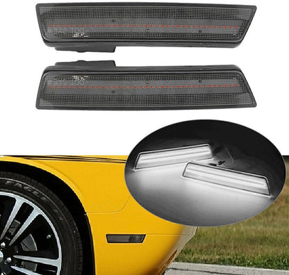 ya 4 8.8 2x LED Rear Side Marker Lights For 2008-14 for Dodge Challenger/2011-2014 12 Charger