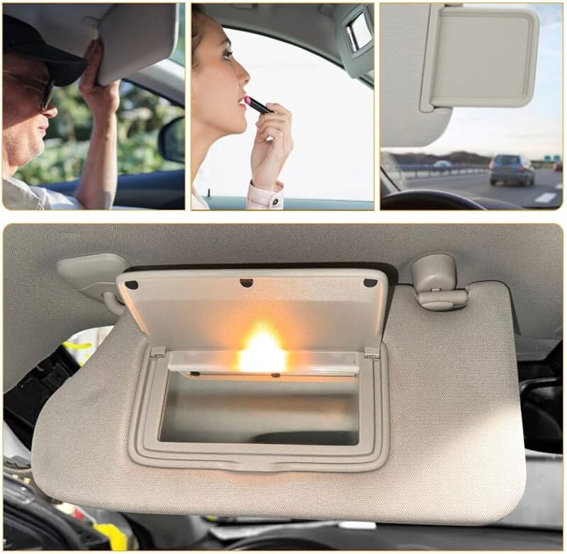 ya 11 9.14 baidiGray Left Driver Side Sun Visor Lamp Fit 2016-2021 for Nissan Maxima 96401-9DE0A New