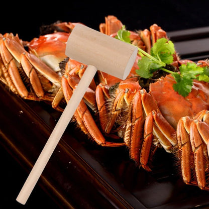ya 14 9.20 baidi 4Pcs Meat Tenderizer Wooden Pounder Double Sided Tool for Pounding and-2