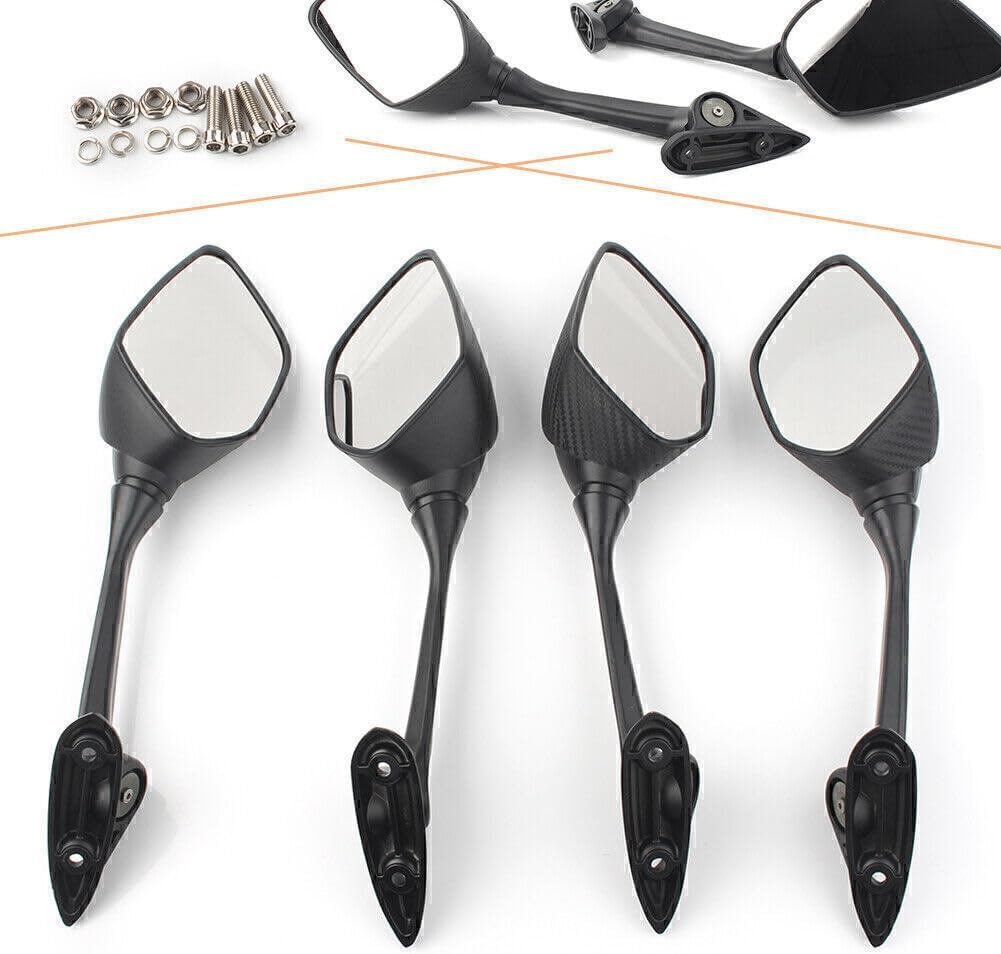ya 2 8.15 2X Motorcycle Rear View Side Mirrors Fit for Yamaha YZF R25 YZF R3 YZFR3 2014-2018