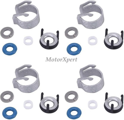 ya 10 9.16 baidi 4 Set Fuel Injectors Seals Repair Kit for VW GLI GTI for Tiguan for Audi A4 A5 1.8T 2.0T