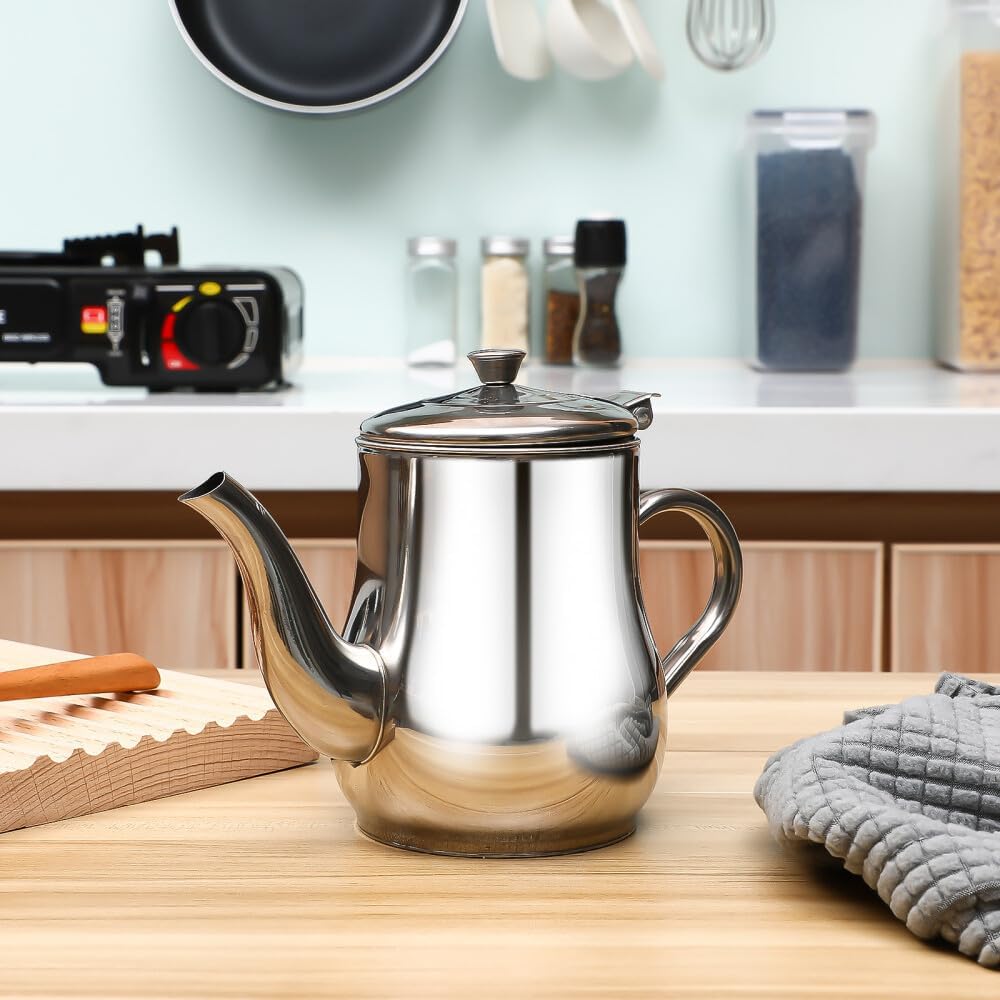 ya 14 9.20 baidi Oil Strainer Pot Bacon Grease Container Oil Dispenser with Removable Strainer-1