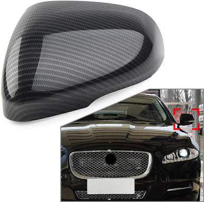 ya 4 8.14 for Jaguar XF XFR XFR-S XJ XE 1x Carbon Fiber Left Side View Mirror Cover Cap