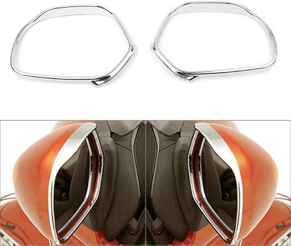 ya 13 9.15 baidi Chrome Mirrors Trim Decoration Fit for Honda GL1800 GOLDWING 2001-2017 2016 2015
