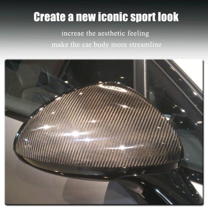 ya 11 9.14 baidiFit for Porsche for Cayenne 958 10-15 REAL Carbon Rearview Mirror Cover Cap Replace