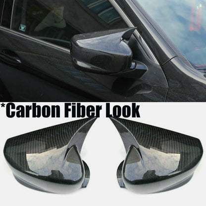 ya 11 9.14 baidiPair Carbon Fiber Rear View Mirror Cover for Honda for Accord 8th 08-17 Horn Style