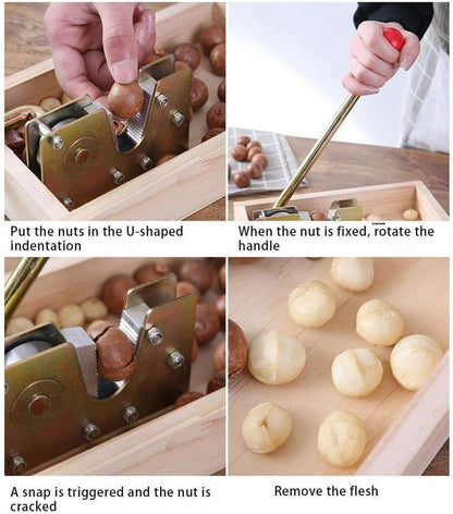 ya 14 9.20 baidi Macadamia Opener Peeling Machine Walnut Tool Nut Cracker Handle Multipurpose-1
