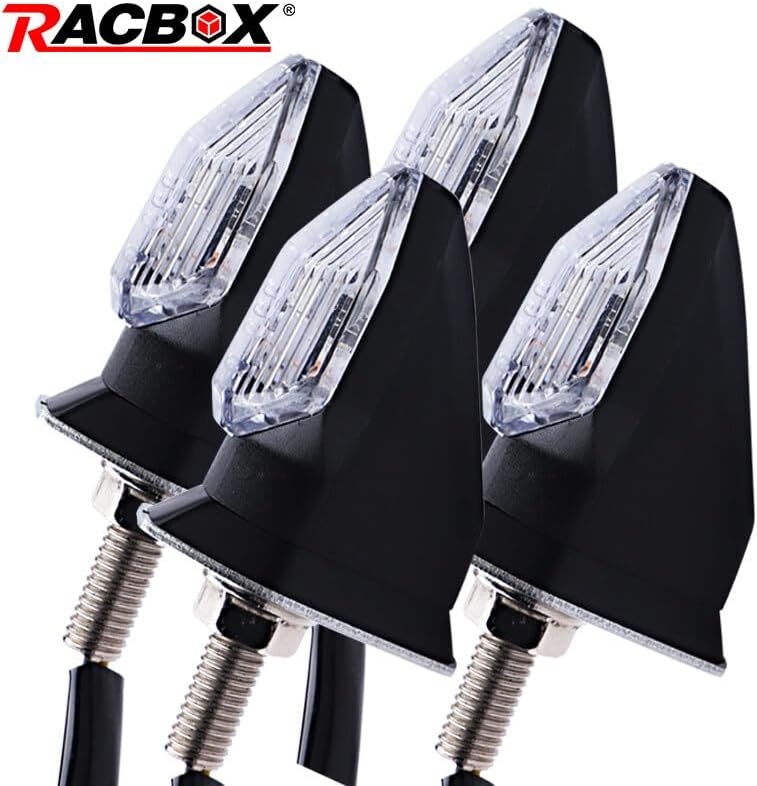 ya 7 8.24 baidi 4X for Mini Motorcycle LED Turn Signal Blinker Light Amber Indicator Universal Lamp