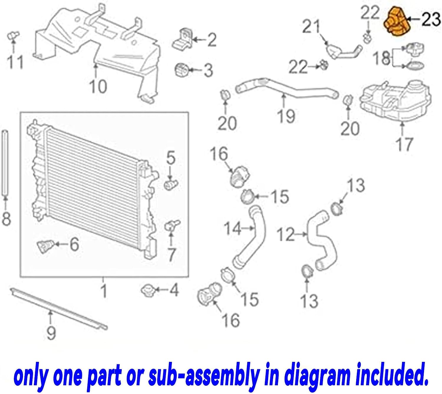 ya 8 8.24 baidi Throttle Body Inlet Coolant #55354565 Pipe Connector for Chevy for Cruze Sonic Epica