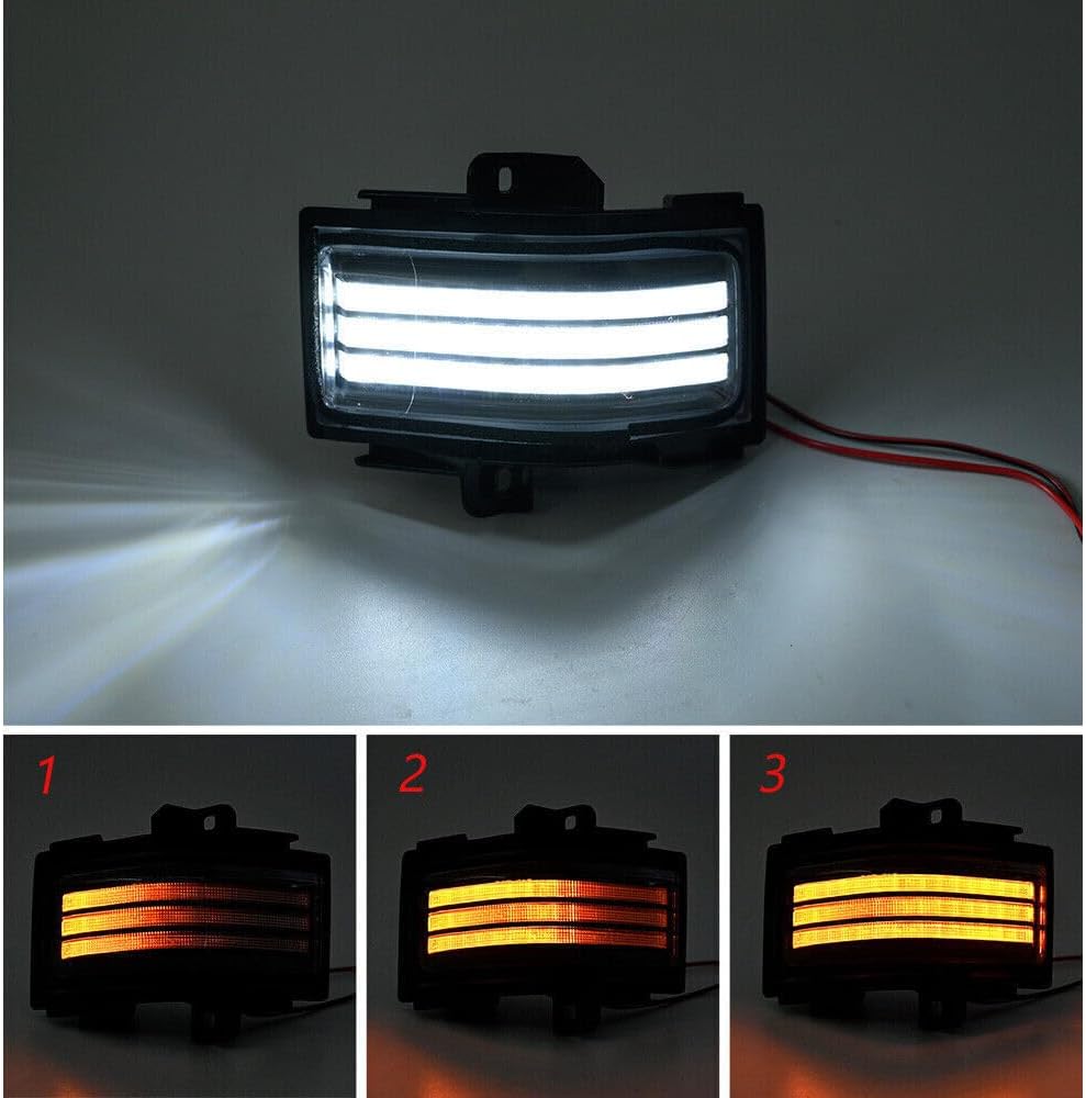 ya 2 8.15 Switchback LED side mirror light suitable for 17-23 for Ford Super Duty F250 F350 F450 F550