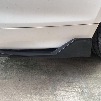 ya 2 8.15 2x Carbon Fiber Look Car Rear Bumper Spoiler Rear Lip Splitter Diffuser Winglet