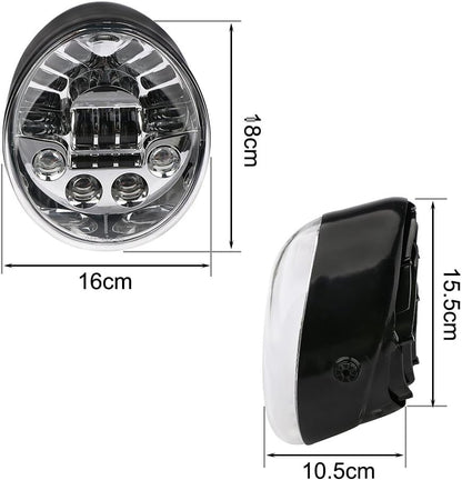 ya 4 8.14 7 Zoll LED 60W Scheinwerfer Harley V-rod VRSC, VRSCA, VRSCAW, VRSCB, VRSCF