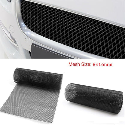 ya 2 8.15 Universal Black Aluminium Car Bumper Lower Upper Grille Cover Mesh Net 40 x13