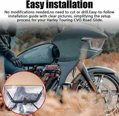 ya 23 10.7 baidi Unpainted Side Fairing Panel Support W/Bracket Kits for Harley CVO Road Glide