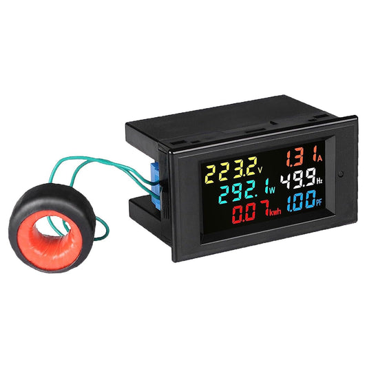 ya 16 10.20 baidi AC 40-300V 0-100A HD LCD Digital Voltmeter Ammeter Power Factor Energy Meter