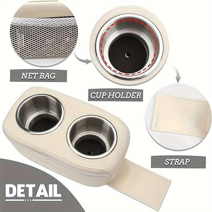 ya 6 8.24 baidi 1 Pack Car RV Boat Double Drink Holder Bottle Holder Sofa Cup Holder Tray