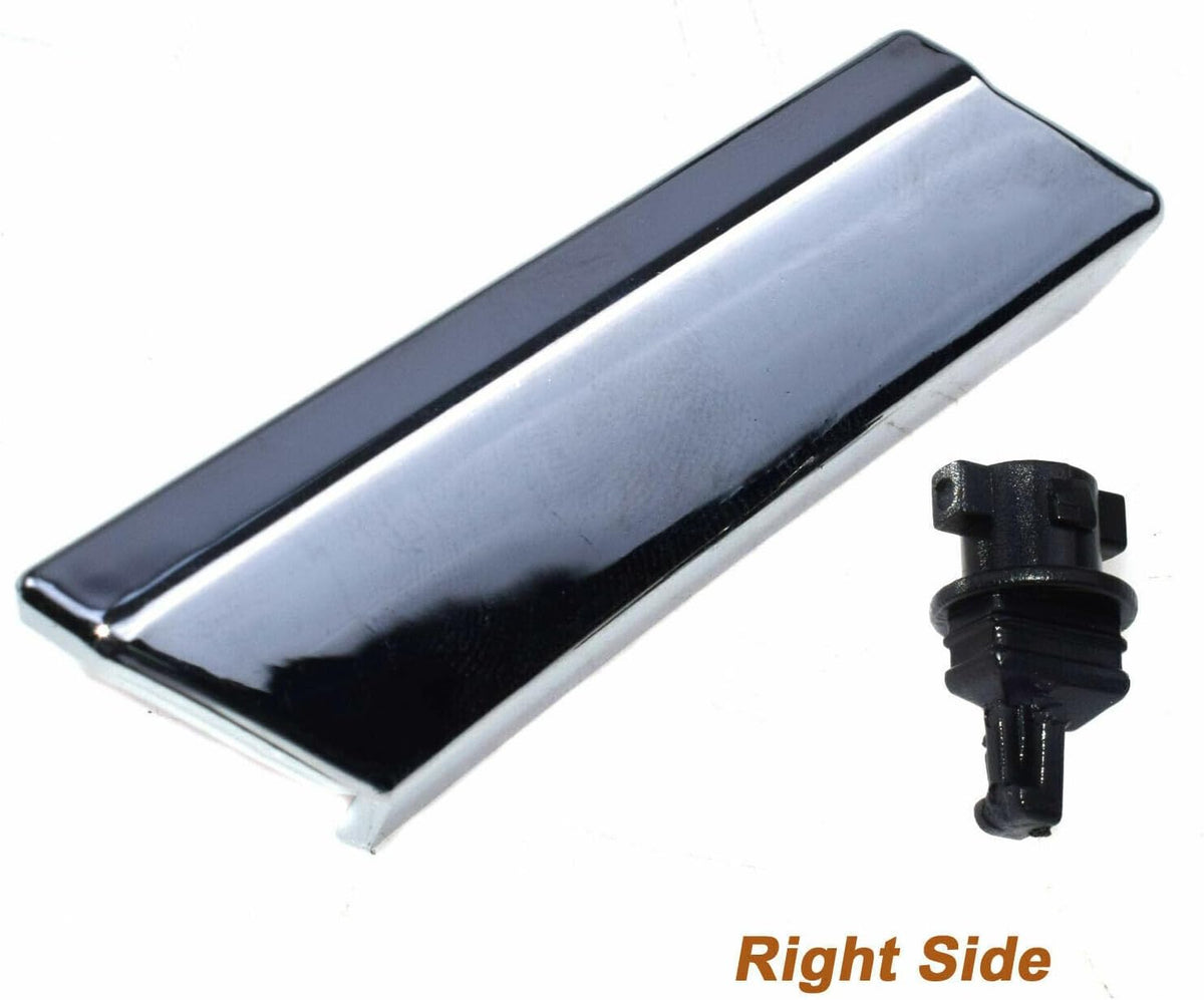 ya 4 8.10 Right passenger side headlight washer nozzle cover with clip chrome for Lexus 