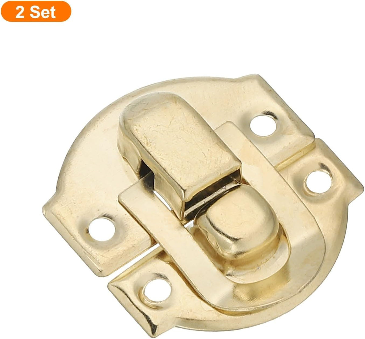 ya 26 10.21 baidi 2Set Retro Toggle Hasp Latch, Billed Iron Latch (27x28mm, Gold)-2