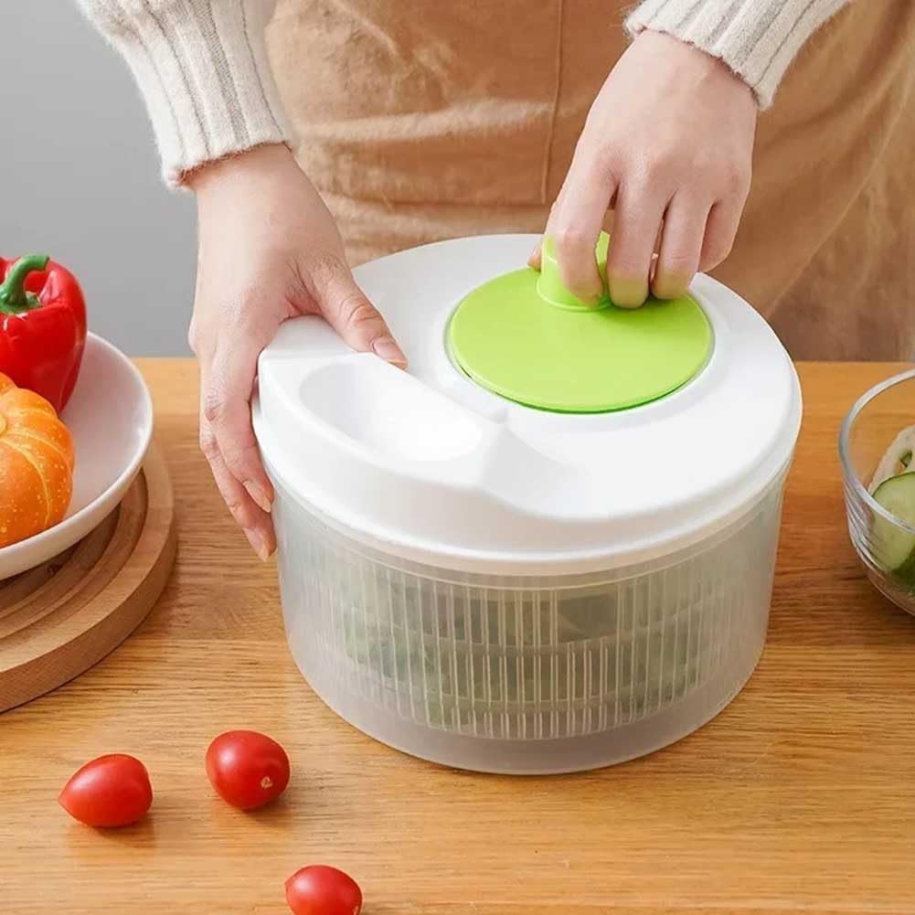ya 14 9.20 baidi Vegetable Salad Dehydrator with Manual Rotating Drain Basket for Kitchen Use-1