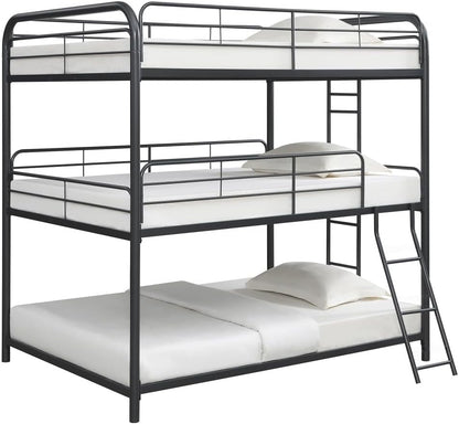 ya 28 10.13 baidi Triple Bunk Bed FULL over FULL over FULL