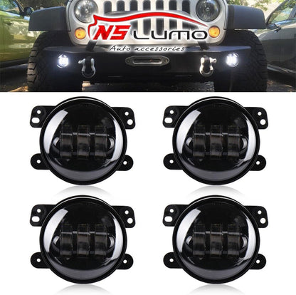 ya 4 8.10 4x 4 inch 30W LED fog lights driving lights DRL 4WD SUV for Jeep for Wrangler JK CJ TJ