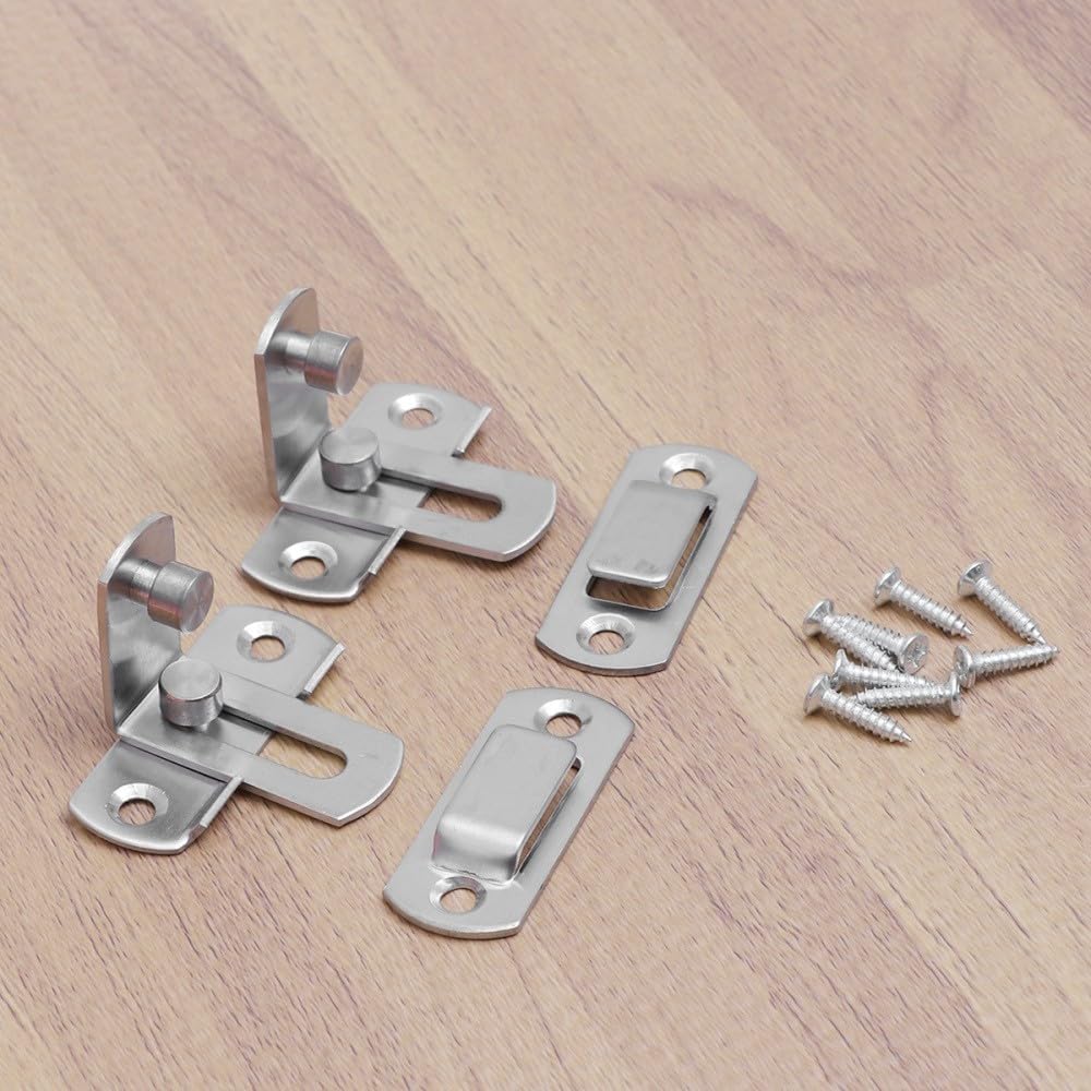ya 26 10.21 baidi 2 PCS Door Buckle Lock Hardware Bolt Slide Locks for Doors Safety