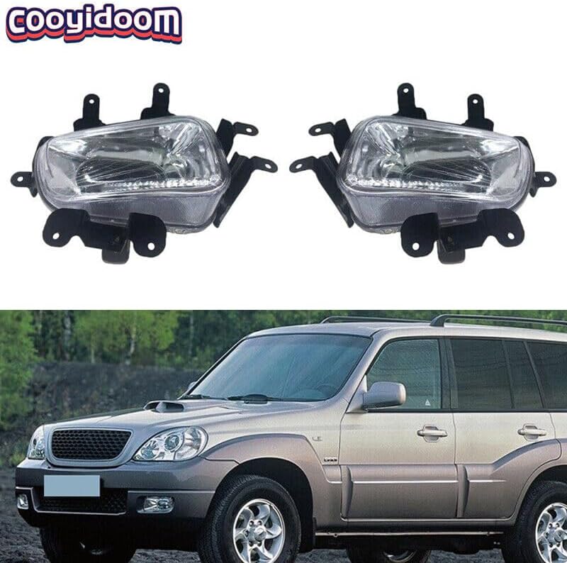 ya 2 8.15 2-piece front bumper fog light strip bulb suitable for 2001-2007 for Hyundai Terracan 2.4 2.9