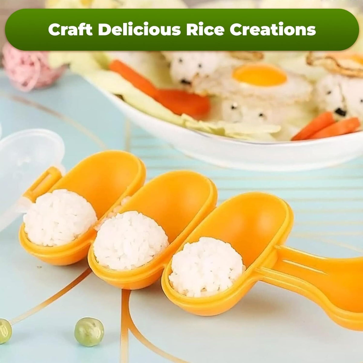 ya 14 9.20 baidi Onigiri Mold with Spoon - Shaker Kit and Sushi Mold for Onigiri Making-1