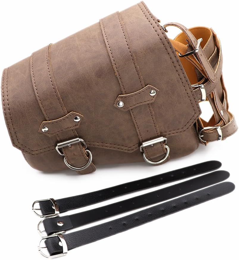 ya 11 9.14 baidiLeft Side Saddlebag Saddle Bag With Drink Holder Bag for Harley Sportster XL883
