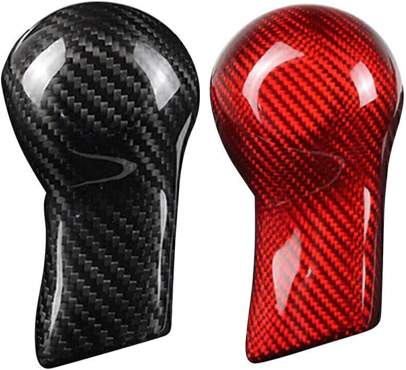 ya 4 8.24 baidi 1x Carbon Fiber Car Shift Knob Cover Shell Fit for Chevrolet Camaro 2010-2015