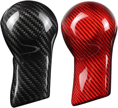 ya 4 8.24 baidi 1x Carbon Fiber Car Shift Knob Cover Shell Fit for Chevrolet Camaro 2010-2015