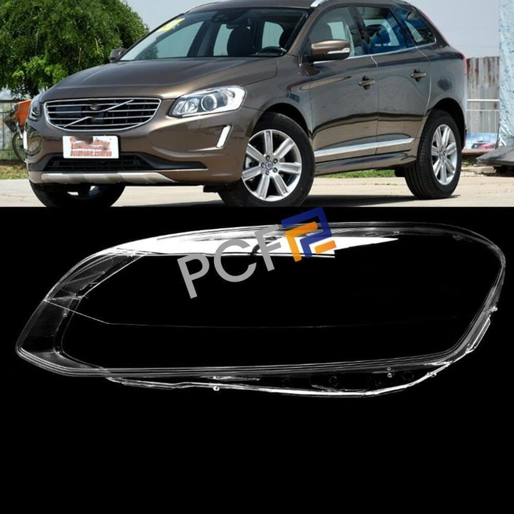 ya 4 8.14 for Volvo XC60 14-2017 Left side headlight housing lens cover + sealant 