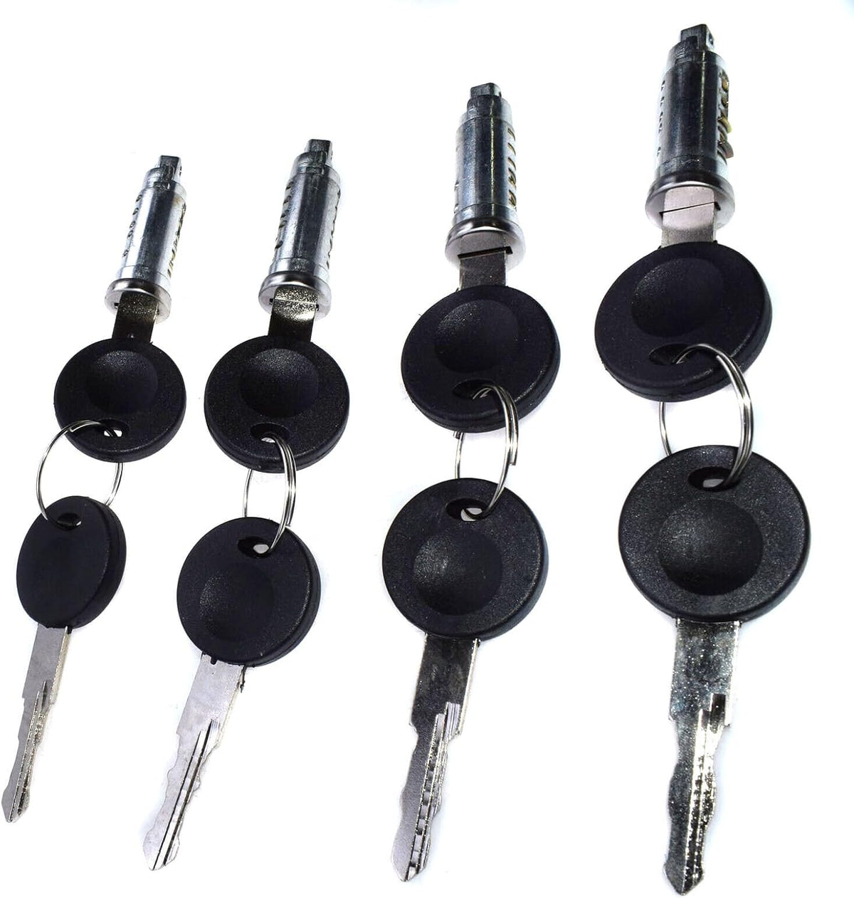 ya 12 10.8 zhengce 4 Sets of Door Lock Cylinder Barrels and Keys for VW Transporter T4 Eurovan