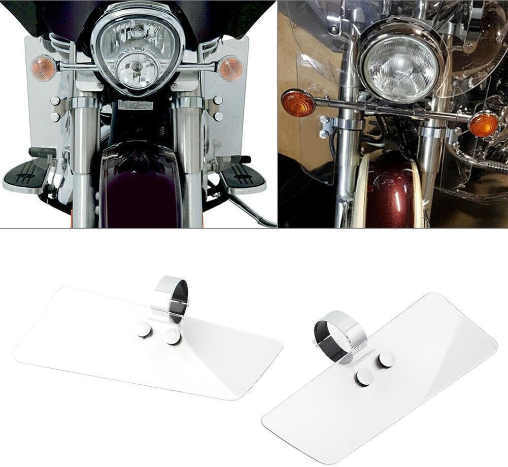 ya 6 8.14 Chrome LED Cover Shell Fit Fairing Side Mirrors Fit Harley Electra Glide 96-13