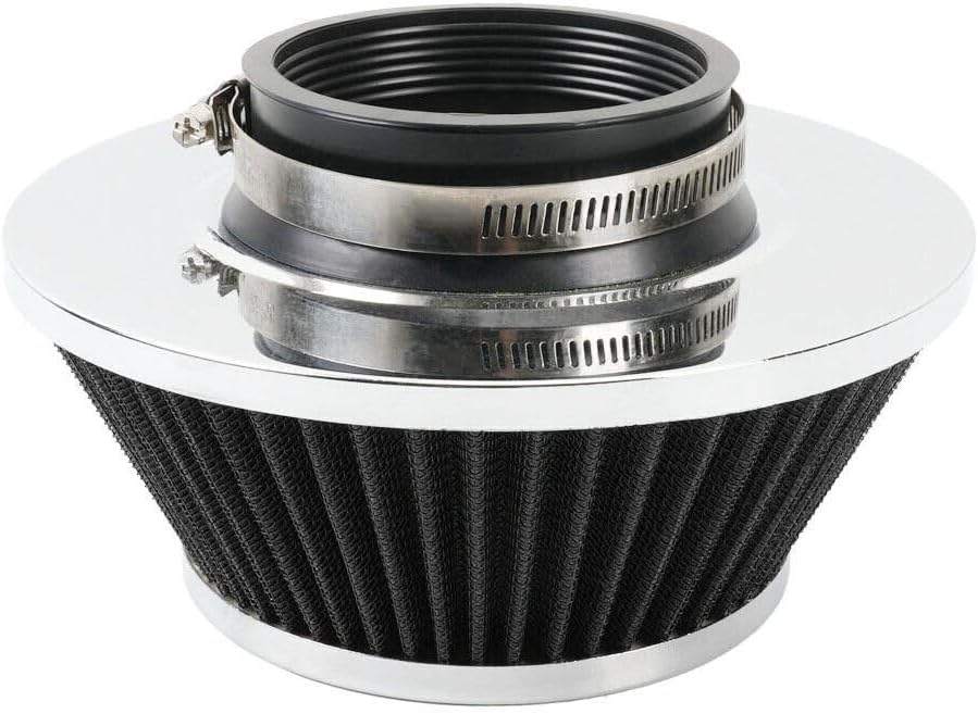 ya 13 9.15 baidi 3 76mm High Flow Dry Black Air Filter Cold Air Intake Air Filter Mushroom Head