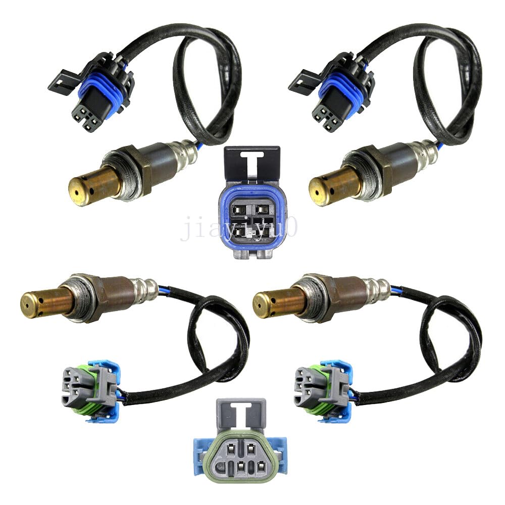 ya 4 8.8 for 2006 for Chevrolet Tahoe for GMC Yukon V8 5.3L 4pcs Oxygen O2 Sensor 1&2 Upper+Lower