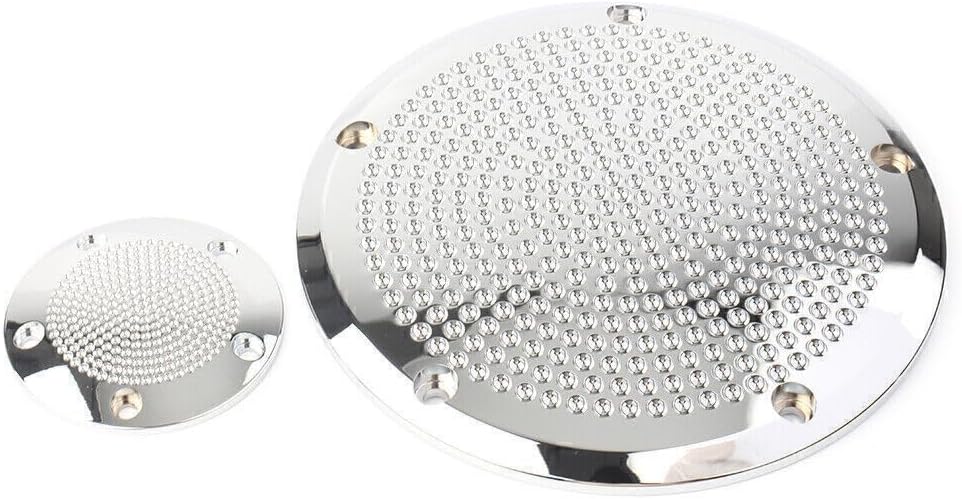 ya 4 8.14 Pair Al for Mini um 5 Hole Engine Clutch Cover Timing Cover for Harley Twin Cam Silver