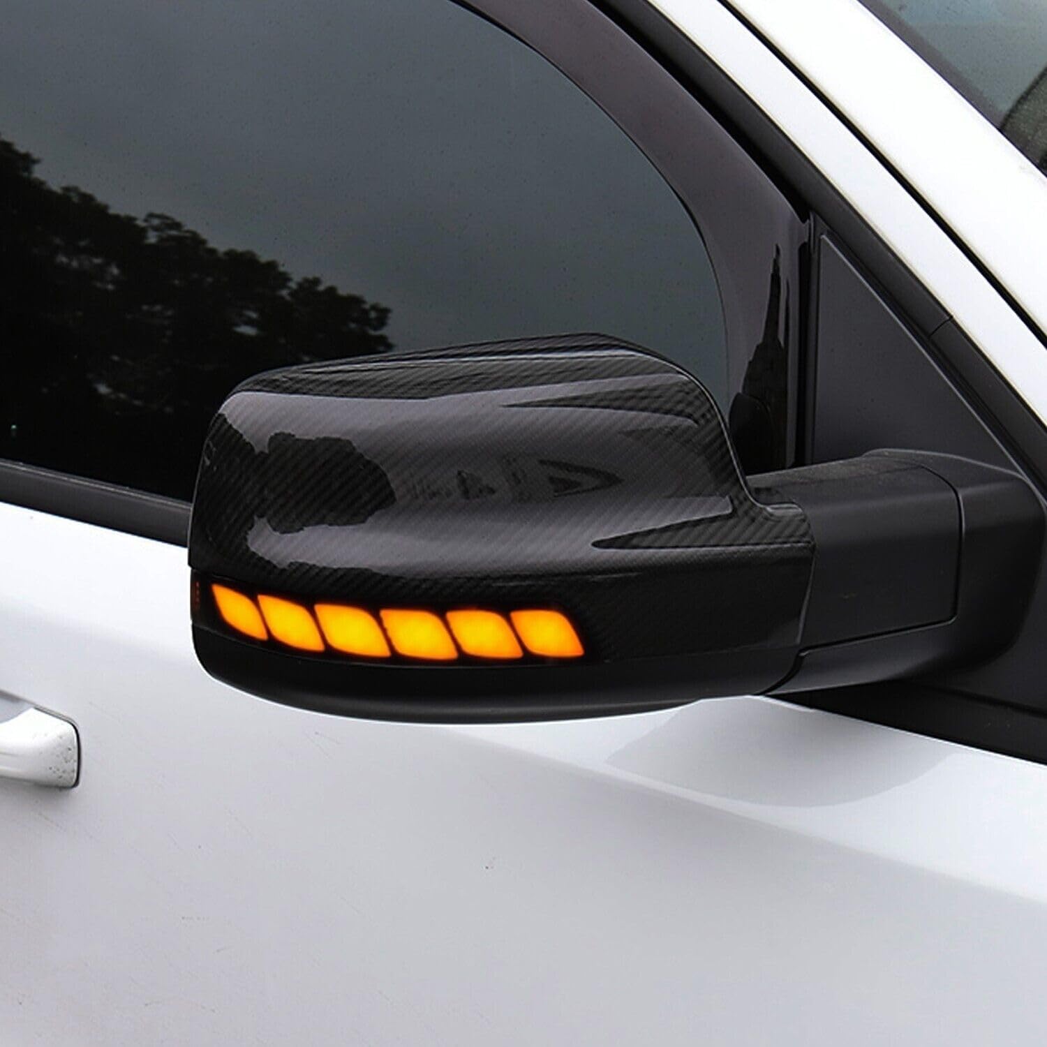 ya 4 8.8 For Ram 1500 TRX 2019-2023 LED Side Mirror Dynamic Turn Signal Light 2 pcs 