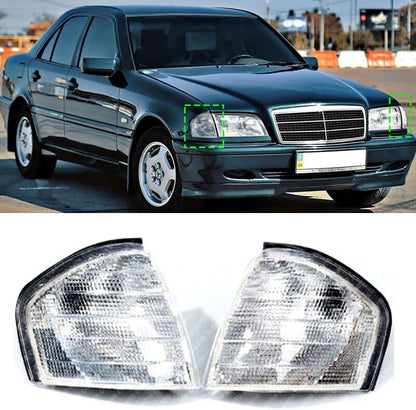 ya 11 9.14 baidiPair For 1994 1995-2000 for Mercedes-benz C Class W202 Turn Signal Lamp F for Ram e Cover