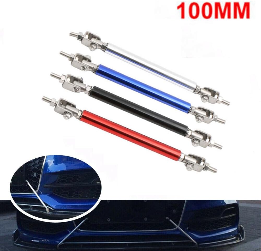 ya 2 8.15 100MM Adjustable Front Bumper Lip Splitter Strut Rod Tie Support Bar for Dodge
