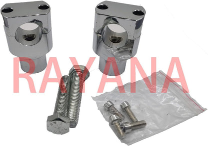 ya 13 9.15 baidi 7/8 Motorcycle Handlebar Risers Mounting Clamp Adapter ATV Dirt Pit Bike(Chrome