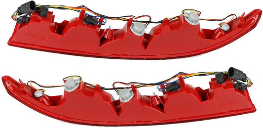 ya 4 8.10 for 2006-2015 for Audi Q7 Pair Rear Lower Bumper Tail Light Reverse Stop Fog Lamp