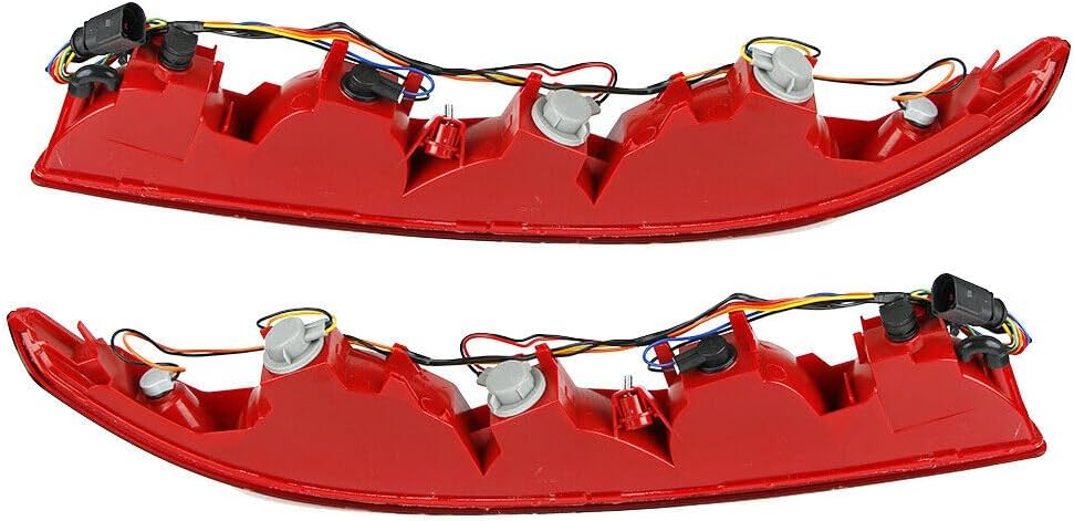 ya 10 9.16 zhengce for 2006-2015 for Audi Q7 Pair Rear Lower Bumper Tail Light Reverse Stop Fo