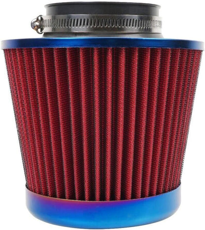 ya 13 9.15 baidi Red 3 76mm Inlet Cold Air Intake Cone Replacement Quality Dry Air Filter